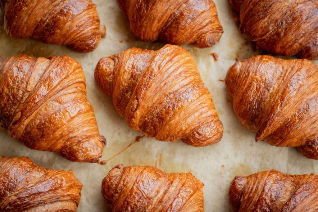 Croissant, bakery counter