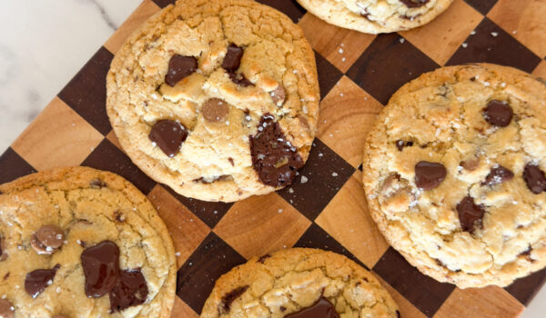 chocolate chip cookies on tray